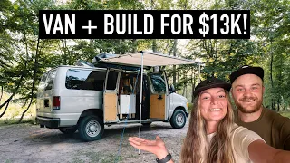 Van + DIY Build For $13K: Ford Econoline E150 Van Tour | Simple & Functional