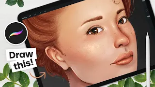 How To Paint A Face (Portrait) • Procreate Tutorial • Foolproof Method!
