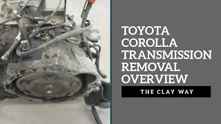 Toyota corolla transmission removal overview