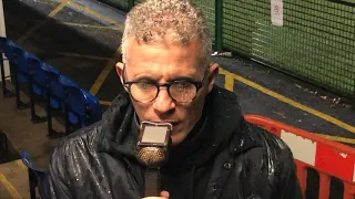 Keith Curle speaks to BBC Radio Northampton after the Emirates FA Cup tie at Oxford City