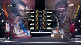 NBA 2K24 - Oklahoma City Thunder @ New Orleans Pelicans - 2024 NBA Playoffs Game 4