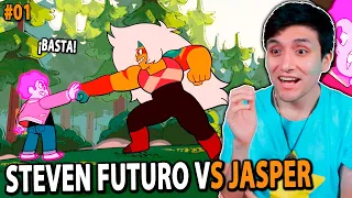 REACCIONO A STEVEN UNIVERSE FUTURO "NUEVO PODER! STEVEN VS JASPER" 💪 #01