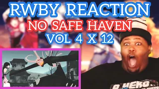 A GRIMM REALIZTION | RWBY 4 x 12 NO SAFE HAVEN | RWBY REACTION | BLIND REACTION