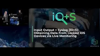 Input Output + Syslog (iO+S): Obtaining Data From Locked iOS Devices via Live Monitoring