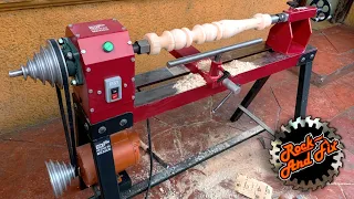 Como Hacer un Torno para Madera paso a paso || Building a Wooden Lathe