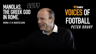 Peter Drury on his best commentary | Manolas v Barcelona | Aguero v QPR | Voices of Football Podcast