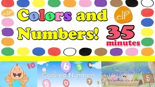 Colors and Numbers Song Collection for Toddlers - 35 MINUTES! - ELF Kids Videos