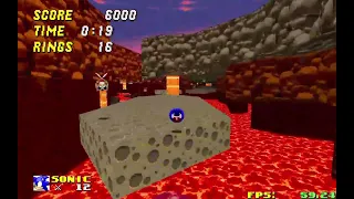 Wild Footage of a former srb2 player trying to speedrun red volcano zone