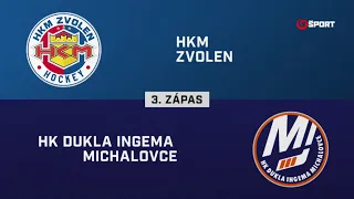 3. zápas štvrťfinále play-off Zvolen – Michalovce 2:6 (HIGHLIGHTY)