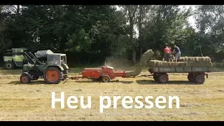 Heu Teil 3 - Pressen mit Fendt Farmer 103 und Welger AP 12 K