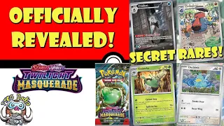 New Secret Rares Officially Revealed from Twilight Masquerade! I LOVE Ducklett! (Pokémon TCG News)