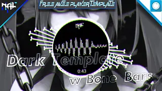 (FREE DOWNLOAD) Dark Template Avee Player w Bone bars