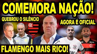 COMEMORA NAÇÃO! FLAMENGO VAI FICAR MAIS RICO! MARACANÃ QUEBRA SILÊNCIO! NEGOCIAÇÃO MENGÃO E INTER!