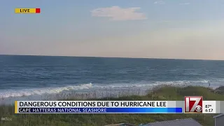 NC coastal officials warn of dangerous surf, life-threatening rip currents from Hurricane Lee