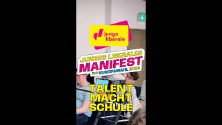 Talent macht Schule - Unser Junges Liberales Manifest zur Europawahl | Junge Liberale
