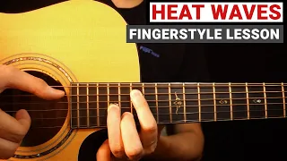 Glass Animals - Heat Waves | Fingerstyle Guitar Lesson (Tutorial) How to Play