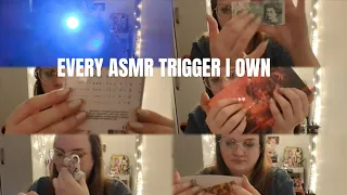 EVERY ASMR TRIGGER I OWN | ALL OF THE TINGLES