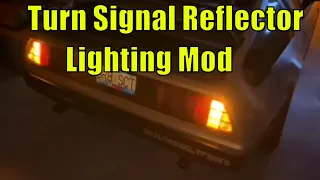 It **CAN** be done!  DeLorean rear tail lamp turn signal reflector lighting mod