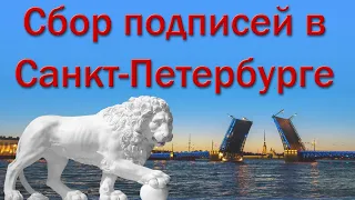 Сбор подписей в поддержку Олега Зубкова в Санкт-Петербурге 27.08.22