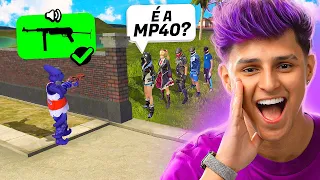 DESCUBRA O BARULHO DA ARMA NO FREE FIRE E GANHE PRÊMIO!