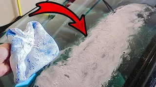 Leave SHAVING CREAM on your car windshield OVERNIGHT 😳 Watch What Happens 🎉