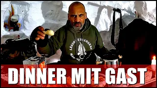 Dinner mit Gast im Iglu bei minus 12