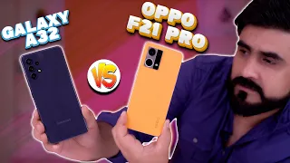 Oppo F21 Pro vs Samsung Galaxy A32 Comparison | SD 680 vs Helio G80 | Which one is Better?🤔🤔🤔