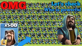 500 Max Wizards  VS 100 Max Cannons Attack Gameplay | coc private server