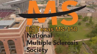 Big Texas MS 150 Bicycle Ride - A Drone View Welcome of Kyle Field on the Texas A&M Campus May 2021