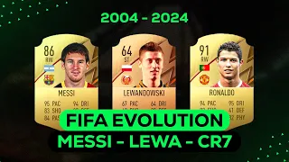 Messi VS Ronaldo VS Lewandowski Ultimate team EVOLUTION! FIFA 04 - FC 24