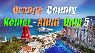 Orange County Kemer - отель только для взрослых - обзор пляжа