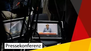 Angela Merkel: Pressekonferenz nach dem Wahltag