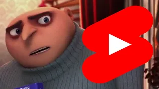 gru destroys youtube shorts