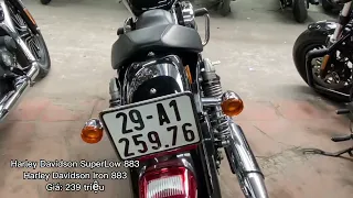 Harley Davidson SuperLow 883 và Iron 883 239 triệu