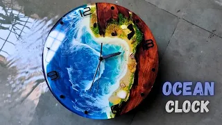 Easy DIY Epoxy Resin Clock - Ocean Clock - A Step-by-Step Tutorial