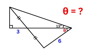 Can you find the angle θ | A Very Nice Math Olympiad Geometry Problem | 2 Methods to Solve