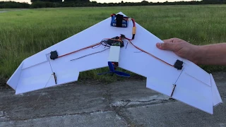 24" flying wing! the Dead Simple 24 $5 scratch build challenge