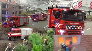 FIRE BRIGADE SPECIAL INTERMODELLBAU 2023  HOUSE AND BUSHFIRE FIREFIGHTERS TO THE RESCUE   RMW TRACK