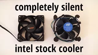 intel stock cooler silent mod