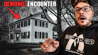 SCARIEST NIGHT OF OUR LIVES | WE ENCOUNTERED A DEMON AT HAUNTED HISTORIC HOUSE *VERY SCARY*