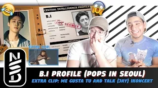 GUYS REACT TO iKON PROFILES (B.I) | Pops in Seoul