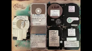 I saved these 7 vintage hard drives from being trashed, but are they any good??