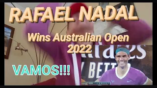 Fan Reaction to Rafael Nadal Wins Record 21 Grand Slams Australian Open 2022