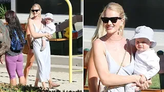EXCLUSIVE - Rosie Huntington-Whiteley And Jack, Son Of Action Star Jason Statham, In Malibu