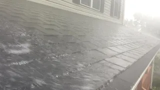 Raindrop Gutter Guards taking on Flash Rainstorm