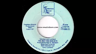 Schubert and Lambard - The Way The Sun Sets [Timberline] 1978 Obscure Xian Folk 45