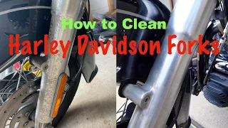 How to clean Harley Davidson Forks