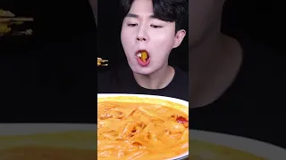 ENG SUB) ASMR SPICY TTEOKBOKKI & FRIED CHICKEN EATING SOUNDS MUKBANG 로제 떡볶이 치킨 먹방ASMR MUKBANG