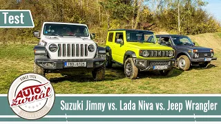 Test troch legiend! - Suzuki Jimny vs. Lada Niva vs. Jeep Wrangler