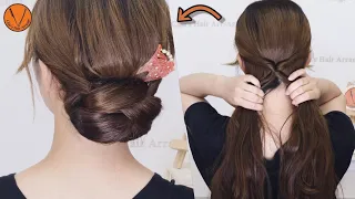 【ピンなし②】意外と簡単！ロングヘアアレンジ仕方